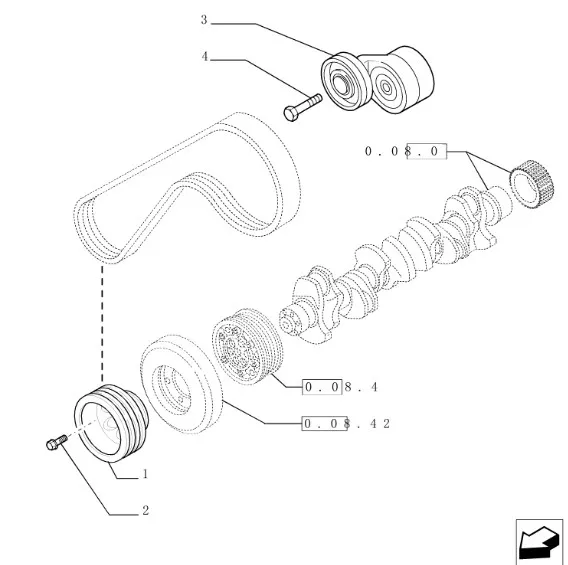 99449176 - натяжитель ремня